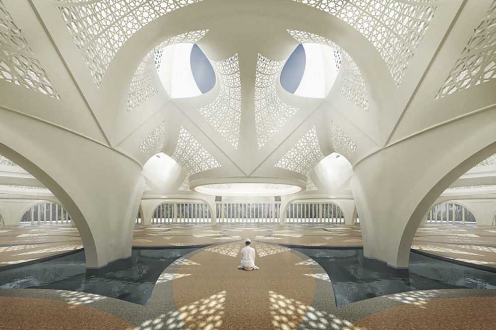 طراحی نمای مسجد